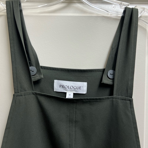 Olive Green Jumpsuit, Medium - Picture 2 of 6